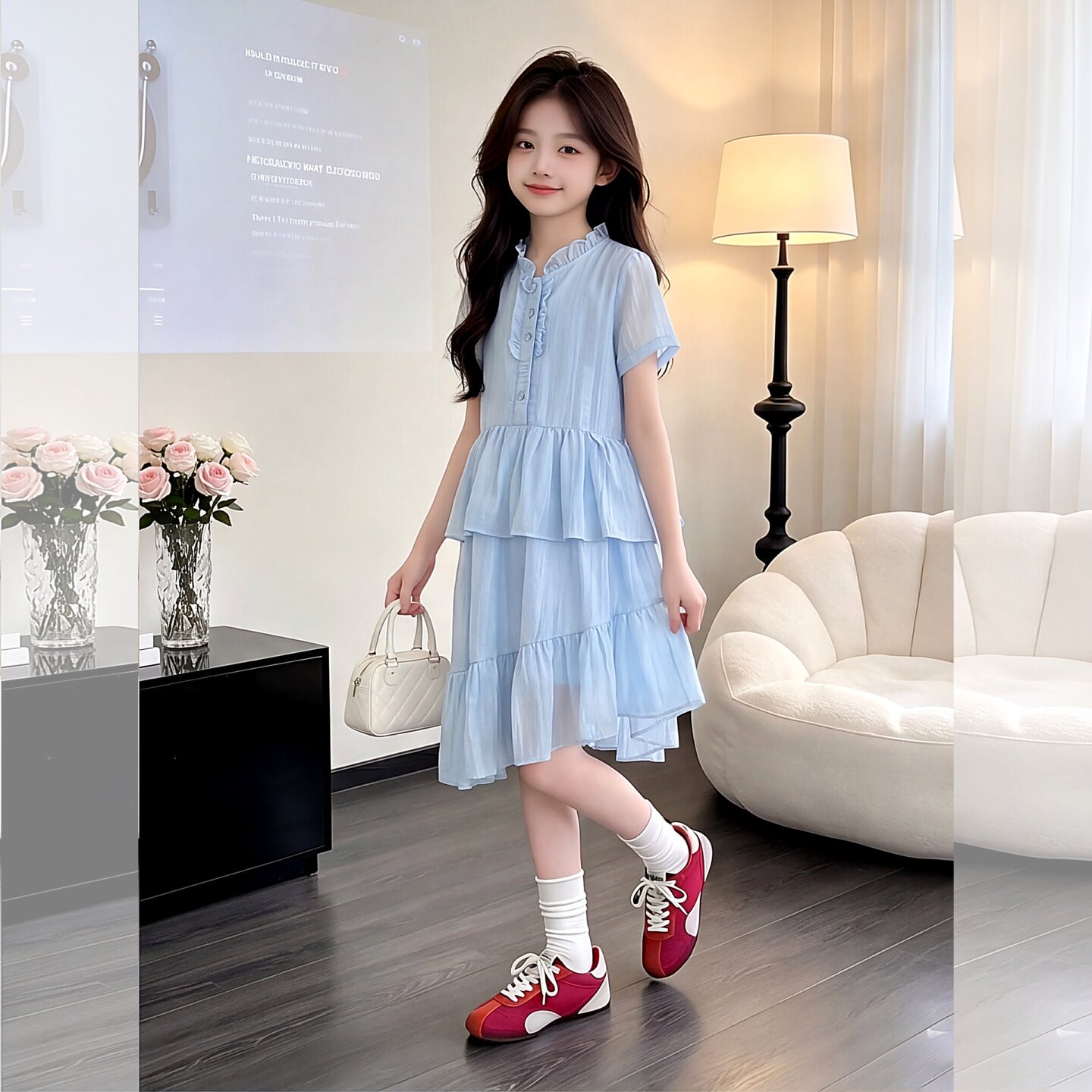 女童连衣裙2026年新款儿童衬衫裙