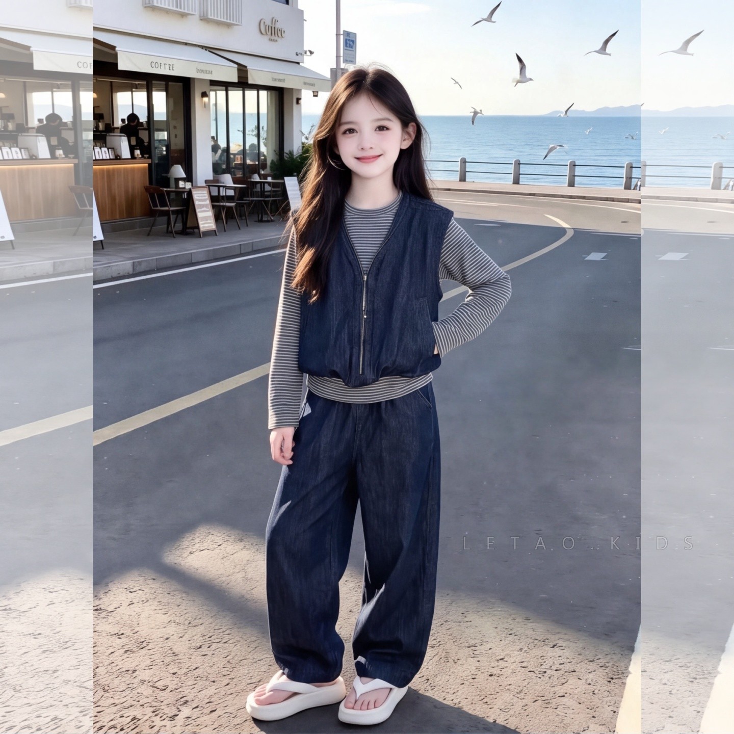 女童秋套装2026新款青少年女装学