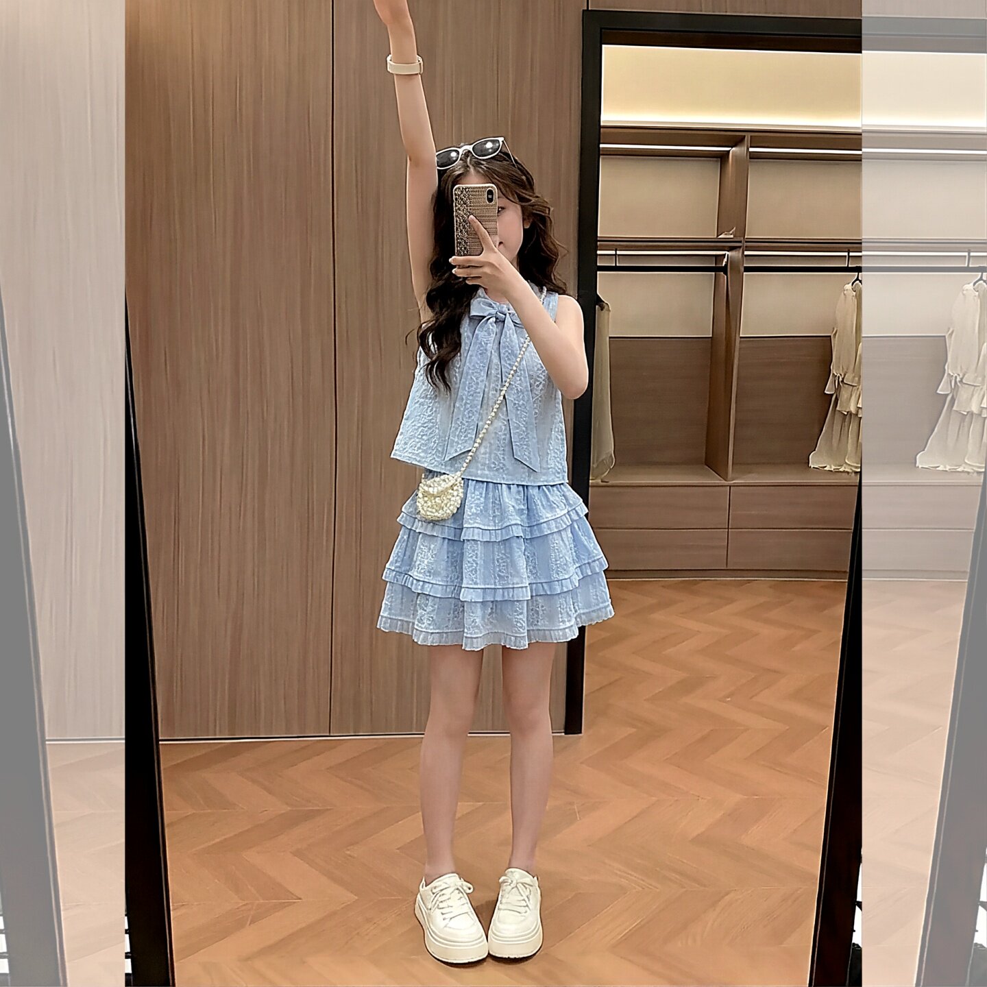 女童半身裙套装夏季2026新款儿童夏装小女孩独特漂亮绝美公主裙子