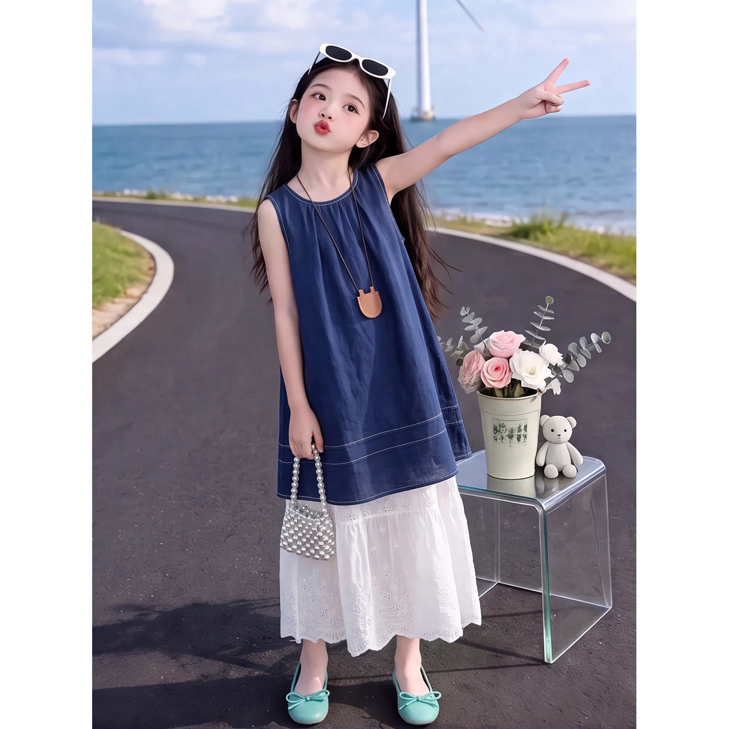 女童连衣裙2026新款夏季儿童洋气