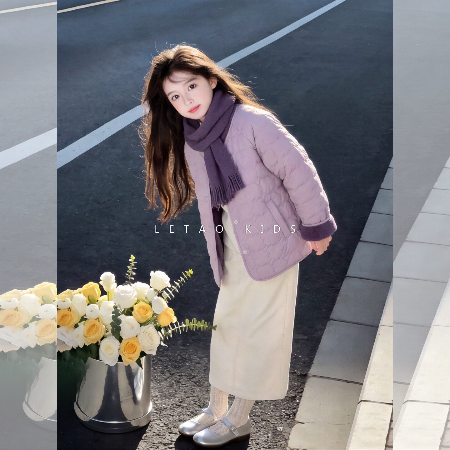 女秋冬双面穿轻薄休闲款棉服外套