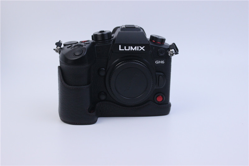 适用于松下 GH6真皮底座相机保护壳微单皮套Lumix DC-GH6底座半套