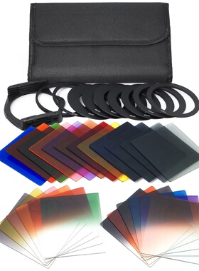 单反相机滤镜片方形全色渐变镜 P环色片托架方罩套装Cokin P系列