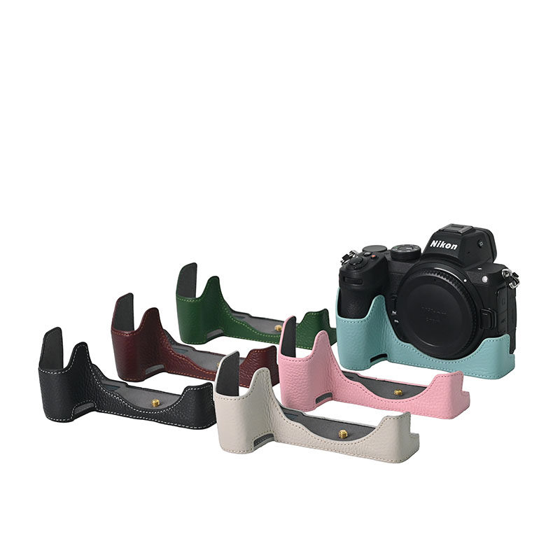 适用于尼康 Z5 Z6 Z5II Z6II荔枝纹真皮底座z5/z6 二代相机半套壳