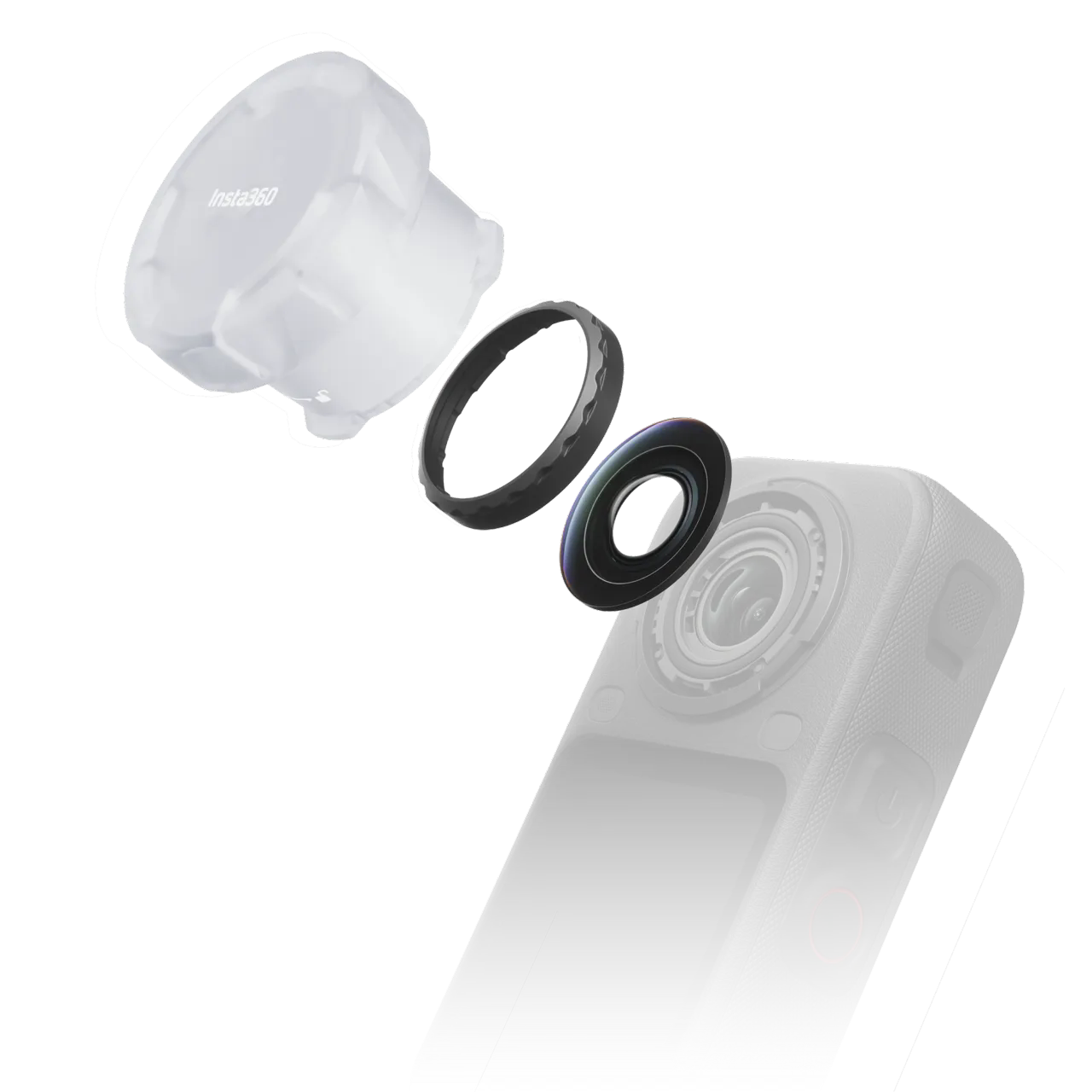 适用影石Insta360 X6 相机镜头可拆换镜片套装 原装高清光学镜片
