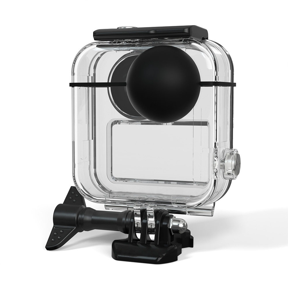 适用于GoPro Max全景运动相机防水壳 边框保护套潜水保护壳带触摸