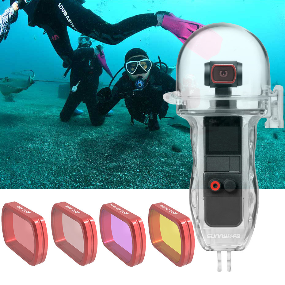 Osmo Pocket 防水壳口袋灵眸防水壳保护罩潜水滤镜CPL偏振镜ND UV