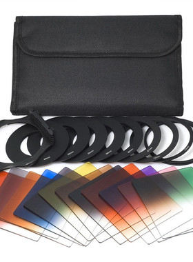 单反相机滤镜片方形12片渐变镜P环色片托架套装Cokin P系列