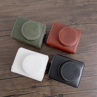 适用于索尼 ZV1F荔枝纹豪华版全包相机皮套 ZV1二代可拆换电池壳