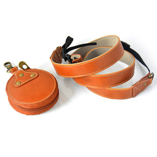 相机电池收纳包单反锂电池收纳袋小包镜头盖内存卡小盒+相机肩带