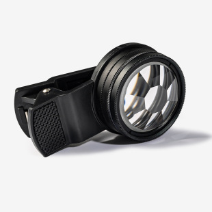 37mm手机自拍神器八面重影多像特效镜头手机外置摄影头分形棱镜