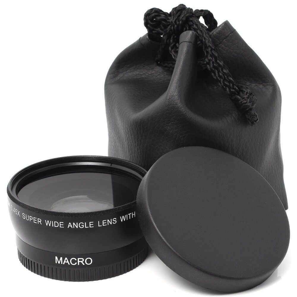 单反镜头适用于佳能尼康索尼富士0.45倍超级广角Macro镜头37-72mm