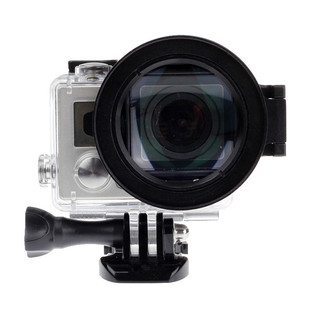 适用Gopro13/12/11/10/9/8/7/6/5原装防水壳16倍近摄放大滤镜接环