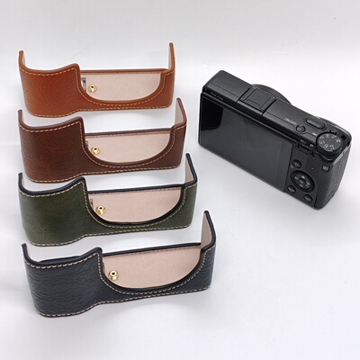 适用于理光 GR3 GR3X GR4油皮底座相机皮套 RICOH GR IV半套壳