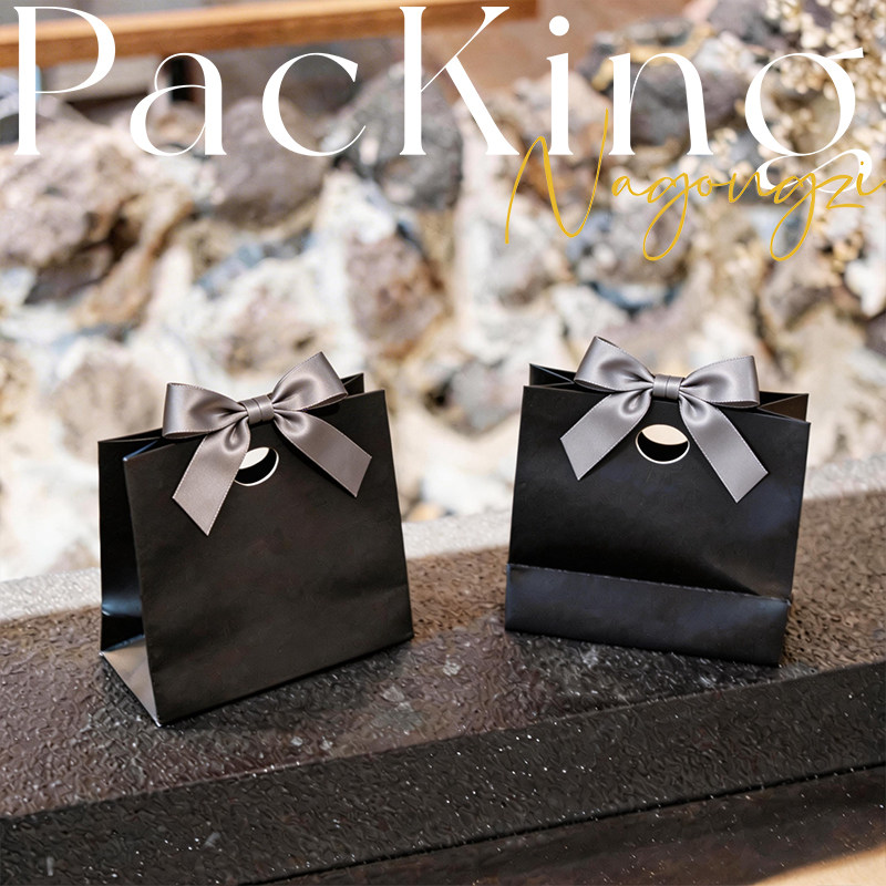 高端婚礼喜糖纸袋现货彩色蝴蝶结礼品袋白卡纸首饰袋喜糖袋logo