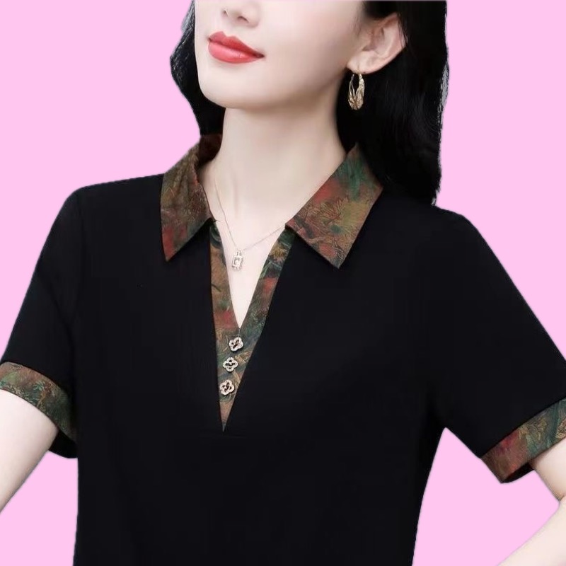 新中式国风短袖t恤女夏季