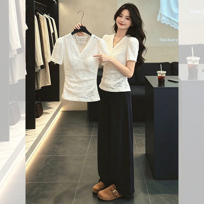 韩版休闲时尚白色立领半拉链女