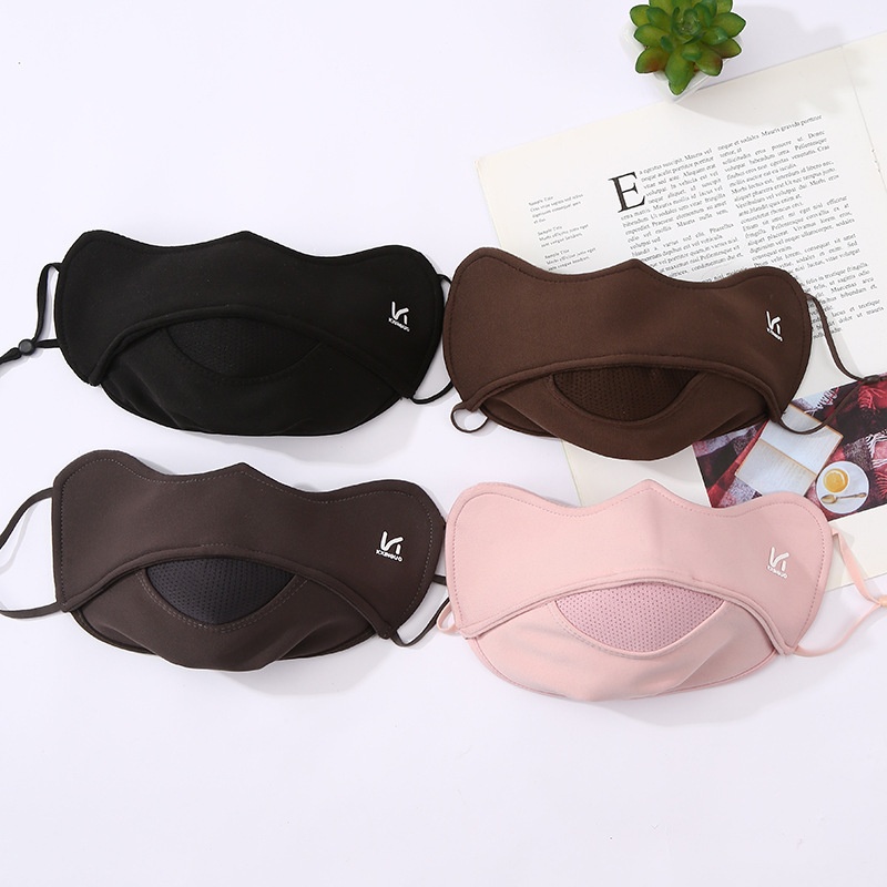 真乐新款秋冬保暖口罩加宽大码加厚保暖防风防寒护眼角设计防护