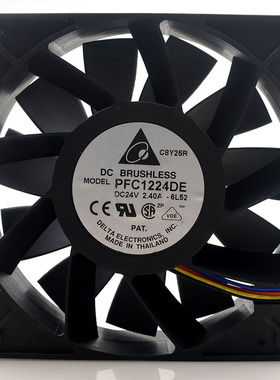 台达 PFC1224DE 24V 2.40A 12038 12CM 大风量 变频器散热风扇