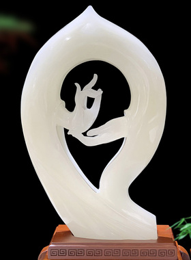 精品玉雕镇宅平安佛手摆件