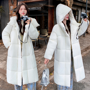超好看加厚连帽大被子羽绒棉女冬季新款高级感长款抗寒棉服外套