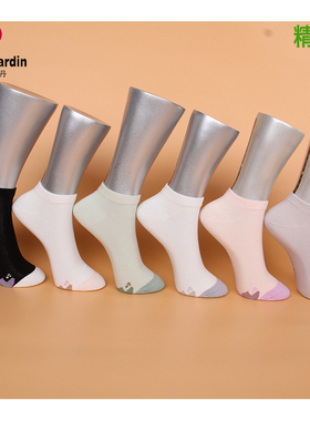 满3双包邮 皮尔卡丹女船袜PC716 精梳棉 夏款 薄  透气 吸汗 防臭