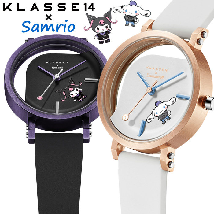 日本代购 klasse14 x sanrio kuromi 联名限定 女款可爱镂空手表