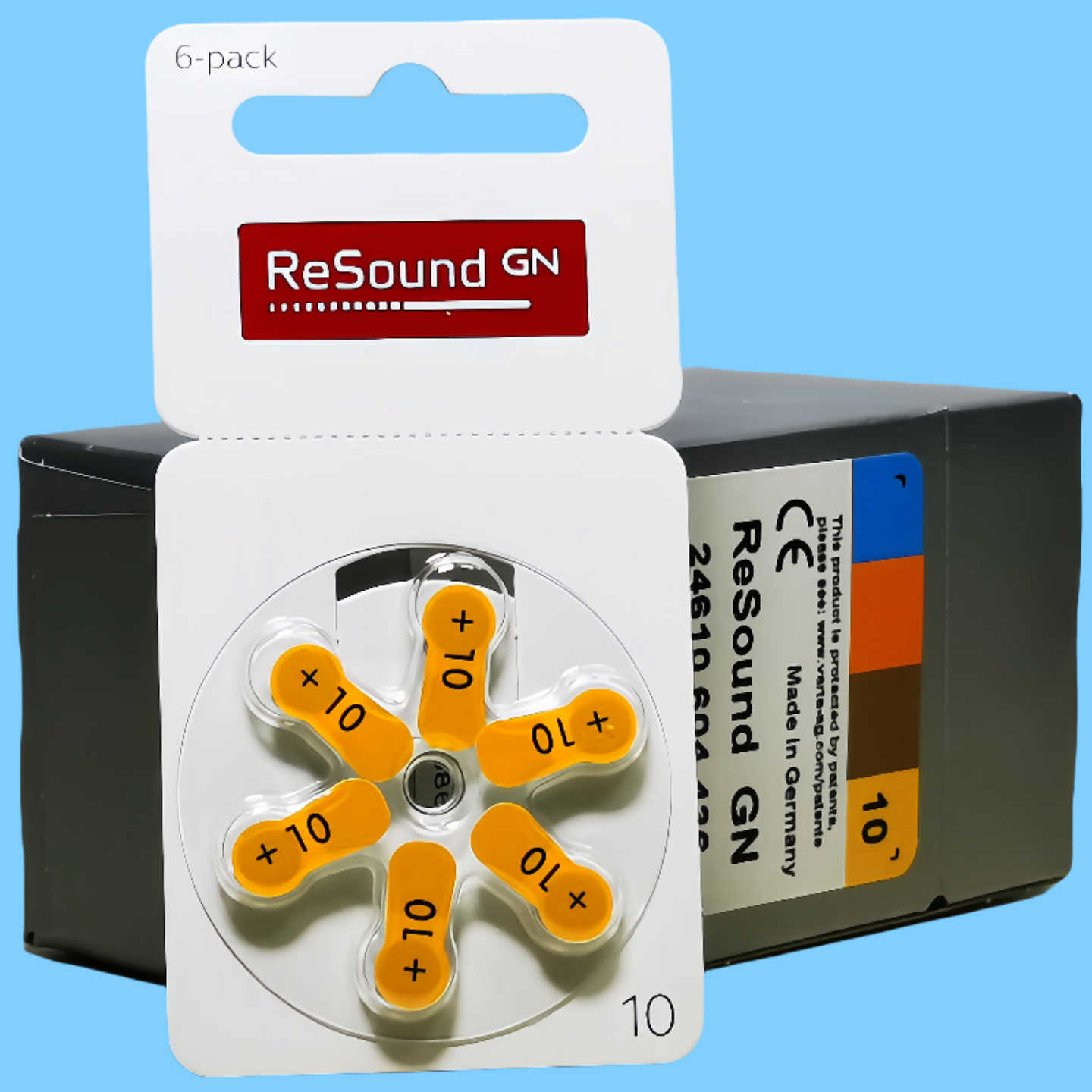 瑞声达锌空助听器电池+10