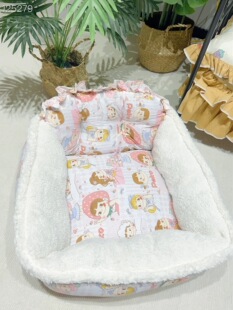 四季 小型犬沙发窝加厚靠背猫窝马尔济斯比熊泰迪方窝加厚狗窝 新款