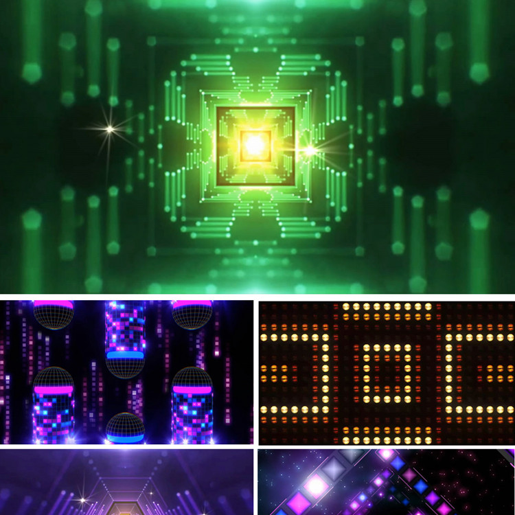 歌曲龙卷风表演背景视频 动感万花筒VJ视频led动态视频素材龙卷风