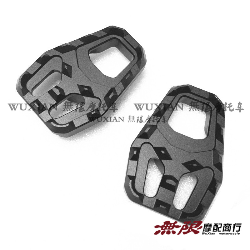 适用本田非洲双缸CRF1000L 15-17年改装前脚踏加大宽座脚蹬防滑块
