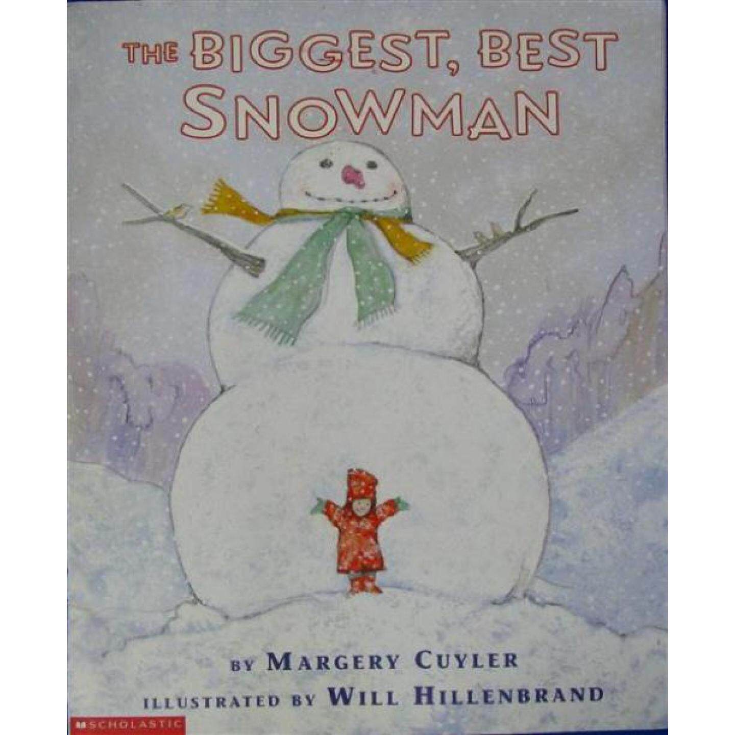 英语原版书TheBiggestBestSnowman绘本36岁亲子共读冬季故事培养自信与友谊小奈尔用行动证明自己玛格丽库勒著威尔希伦布兰德绘
