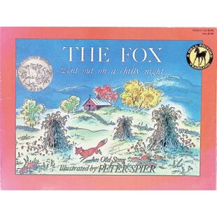 英语原版书TheFoxWentOutonaChillyNight获奖绘本凯迪克银奖波士顿环球报号角图书奖彼得史派尔插画戴尔图画年鉴适合36岁亲子共