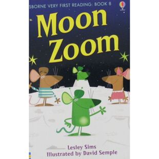 尤斯伯恩启蒙阅读系列MoonZoom原版英语绘本适合36岁儿童亲子共读太空主题趣味故事培养字母认知和阅读技巧通过朗朗上口的韵文和