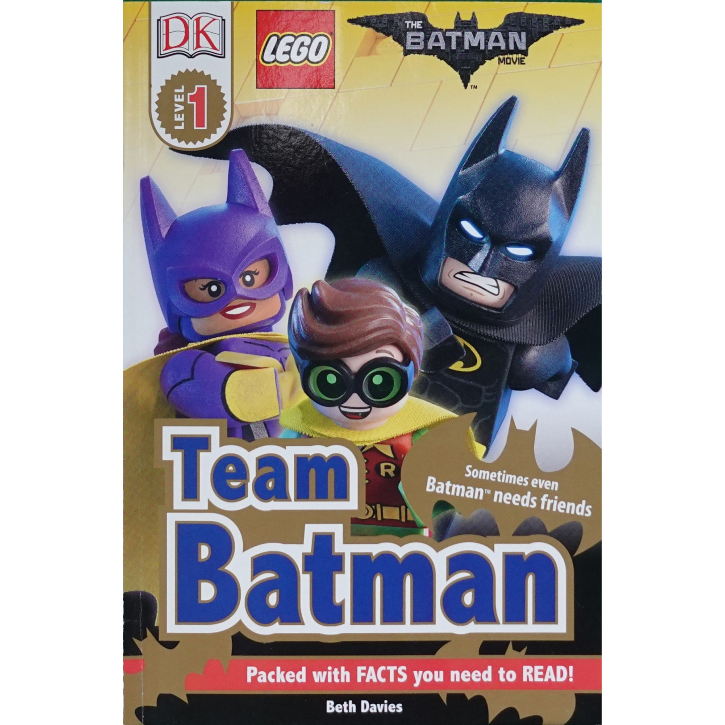 DK出版社原版乐高DC超级英雄系列TeamBatman英语启蒙绘本贝丝戴维斯著适合36岁学龄前儿童阅读的乐高蝙蝠侠主题故