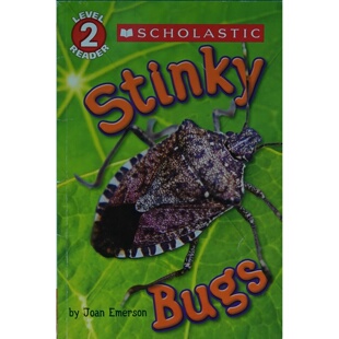 学乐阅读器系列StinkyBugs英语原版科普绘本适合710岁儿童阅读的趣味昆虫知识读物通过精美照片和简单文字介绍各种散发臭味昆虫