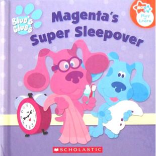 英语原版书蓝色斑点狗系列MagentasSuperSleepover绘本讲述麦琴塔第一次在朋友家过夜的温馨故事帮助孩子克服分离焦虑建立安全感