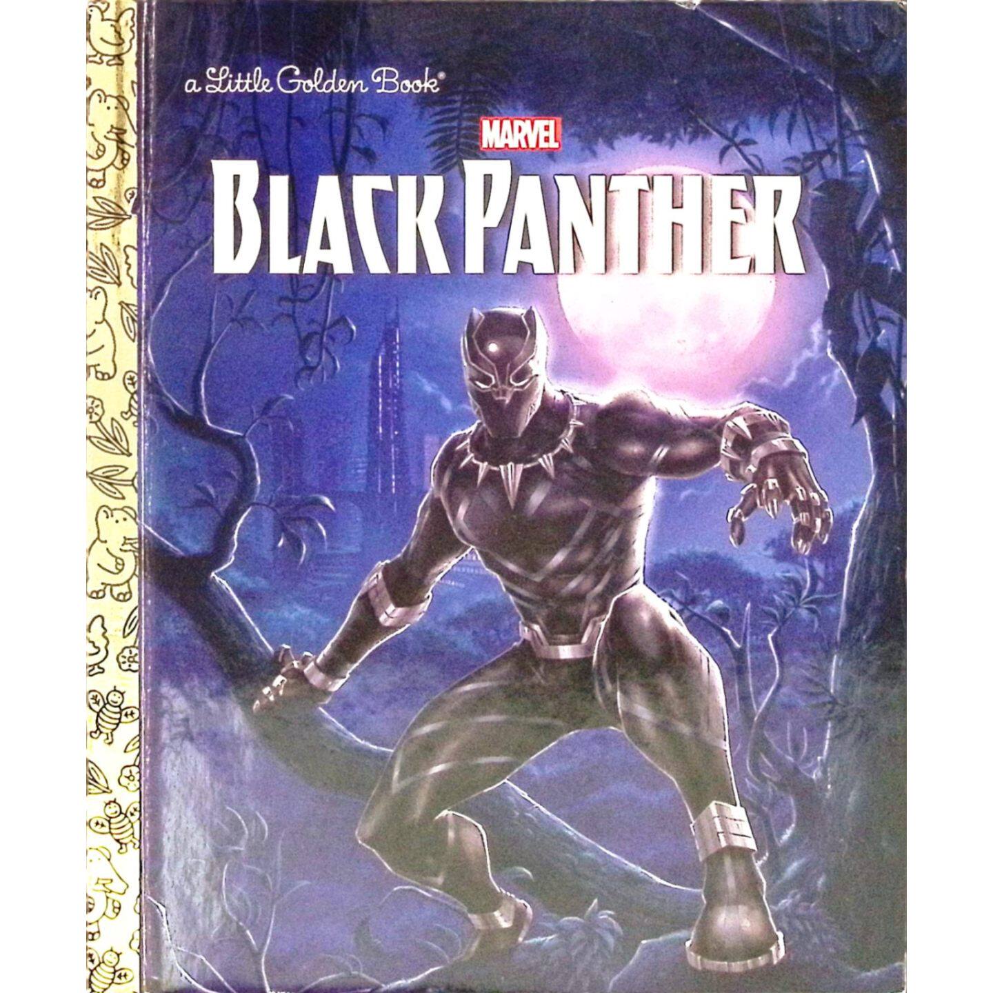 小金书原版书英语绘本BlackPanther超级英雄亲子共读睡前故事培养正义感勇气适合36岁男女儿童了解非洲文化责任感