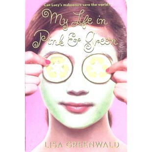 丽莎格林沃尔德原版书MyLifeinPinkGreen粉红与绿的生活英语青少年小说章节书讲述七年级女孩露西通过化妆生意拯救家族药店并保