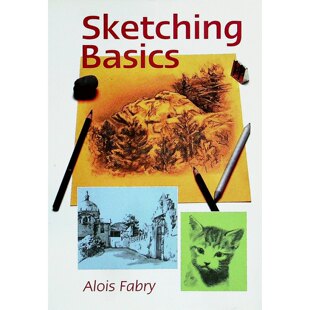 阿洛伊斯法布里原版书素描基础英语绘本艺术启蒙绘画教程SketchingBasics适合710岁儿童学习铅笔选择纸张选择笔触运用明暗处理等