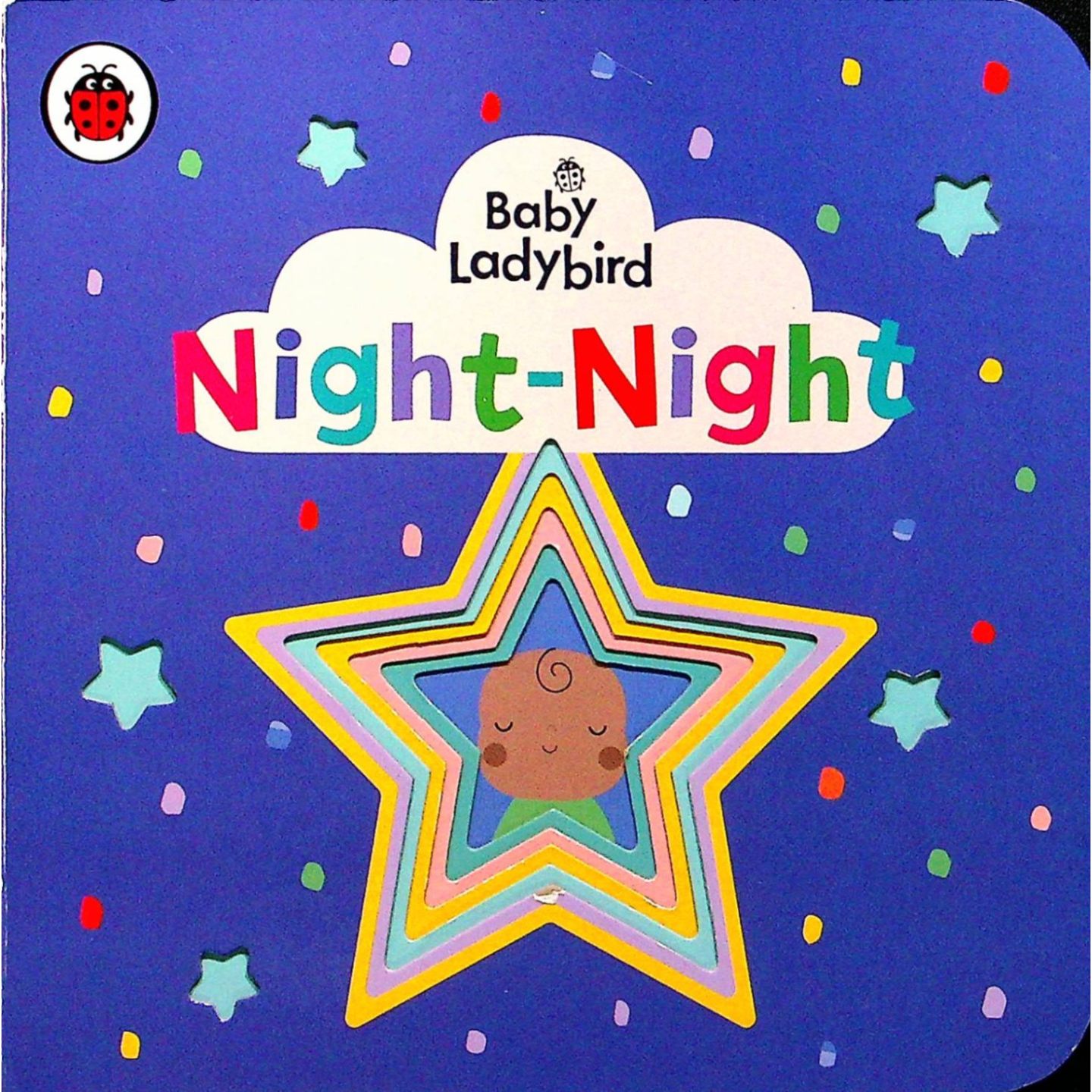 英国瓢虫童书原版引进宝贝瓢虫系列NightNight硬纸板洞洞书专为02岁宝宝设计的英语启蒙睡前读物通过重复句式BabysayNightnight