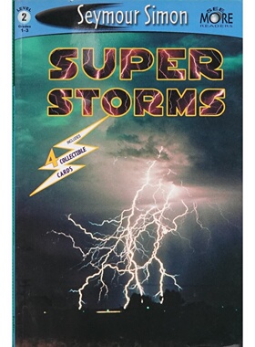 英语原版书SuperStorms超级风暴绘本自然科学适读小学多看阅读器系列西摩西蒙著海星图书出版生动图片简洁文字介绍龙卷风飓风雷