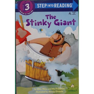英语原版引进迈入阅读系列获奖绘本臭巨人StepintoReading由童书作家艾伦韦斯和梅尔弗里德曼创作阿莱西亚吉拉索尔绘制插画讲述