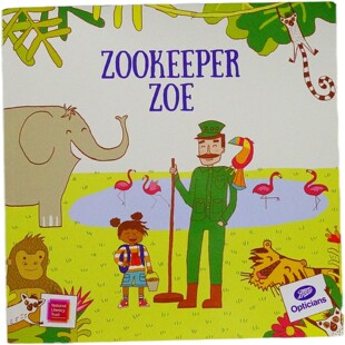 英语原版书动物园管理员佐伊绘本ZookeeperZoe伊娃查特兰作品亲子共读动物故事职业启蒙36岁儿童早教读物包含眼部保健小游戏颜色