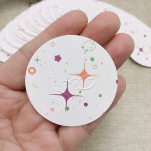 进口纯棉试香纸闻香卡加厚加大圆形空白无味车载家用包包手机散香