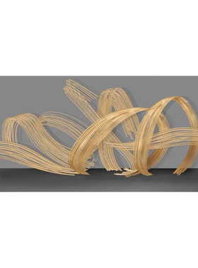 z148中式新中式藤编竹条竹篾婚礼手绘素材