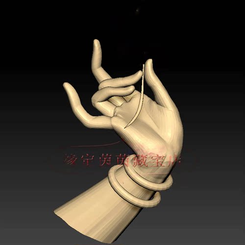 佛手三维立体图圆雕图纸stl文件雕刻机3d模型1373