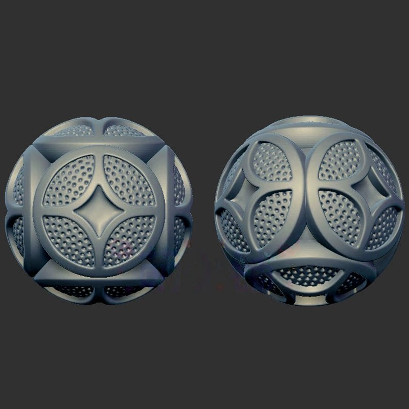 金钱珠招财铜钱珠子三维立体图圆雕图stl文件雕刻机3d模型1422