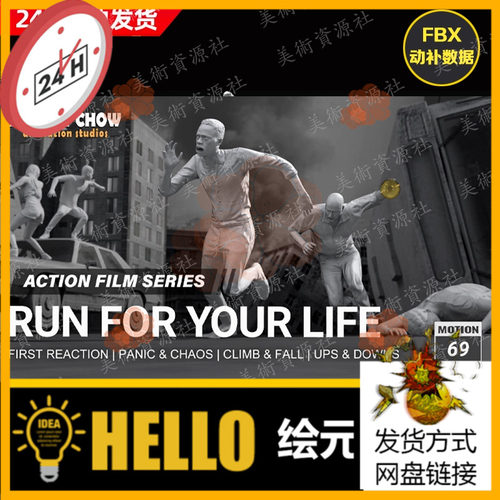 iClone动画Actorcore动作RUN FOR YOUR LIFE逃命