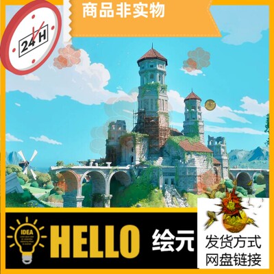 虚幻UE5.6 Stylized Castle Ruins Environment 风格化的城堡废墟